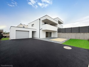 Provisionsfrei vom Bauträger: Neubau-Doppelhaushälfte mit Pool